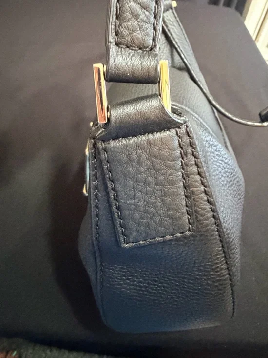 Kate Spade Black Saddle Bag Like New Condition. Very stylish and comfortable. - Picture 12 of 15